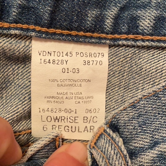 GAP Low Rise Boot Cut Jeans Size 6 - Picture 4 of 5